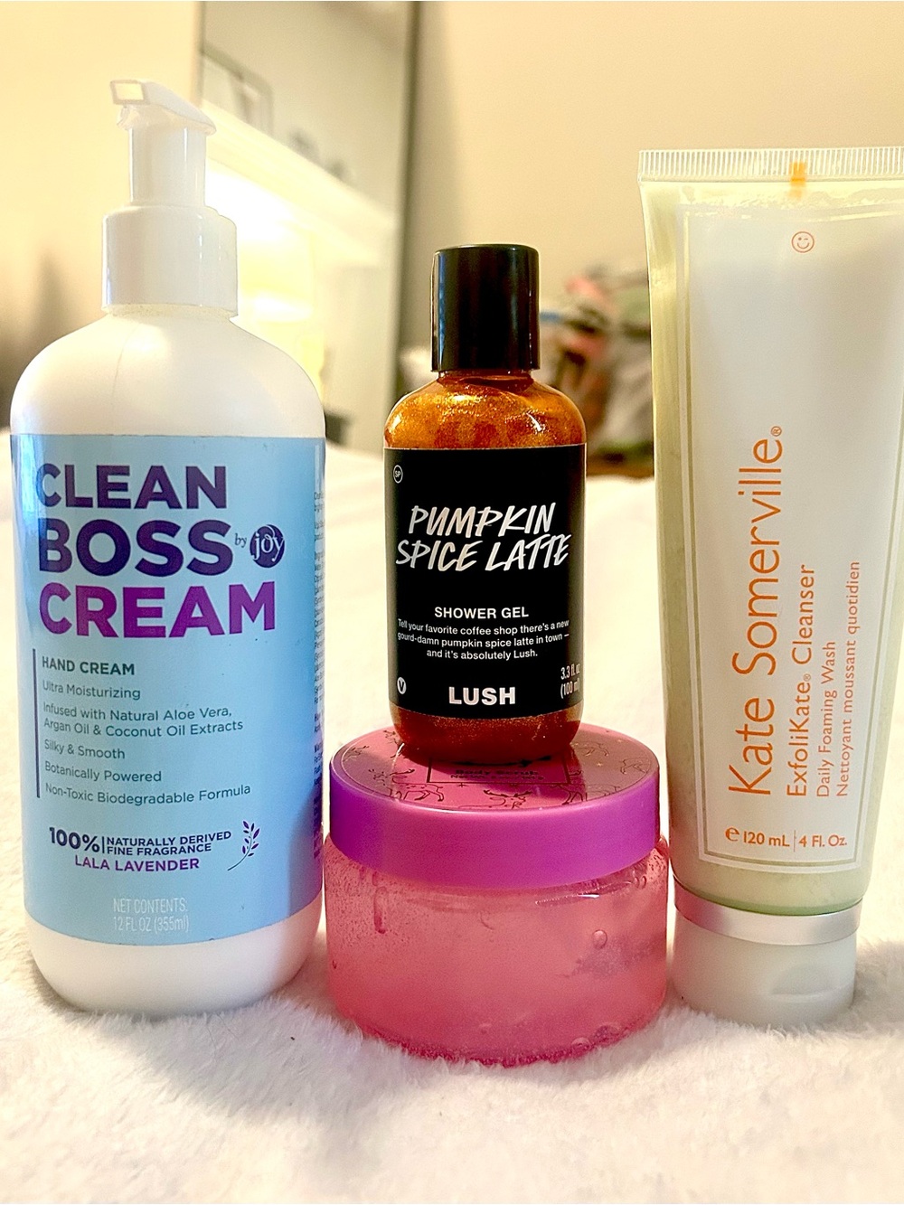 Kate Somerville, LUSH, Ulta body Scrub/Face Cleanser/Shower Gel